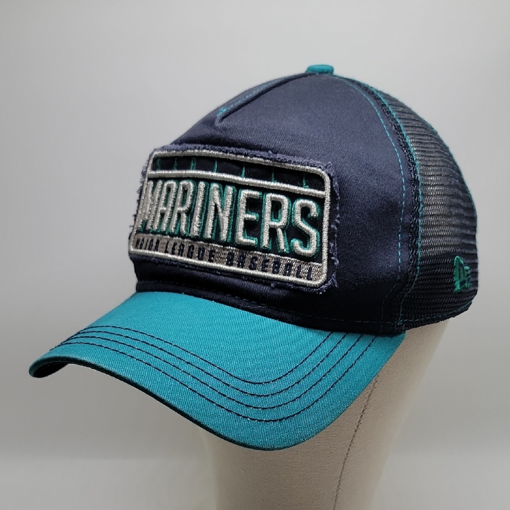 Seattle Mariners New Era Genuine Merchanise Navy & Teal Adjustable Baseball Cap
